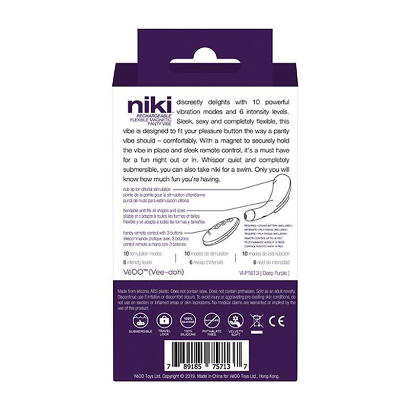 VēDO Toys VeDO Niki Rechargeable Panty Vibe