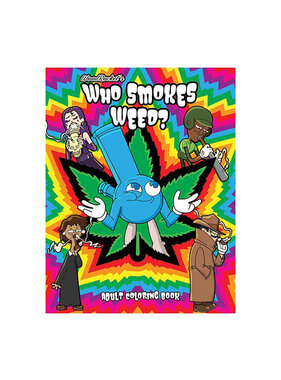 Wood Rocket Adult Colouring Book: Who Smokes Weed
