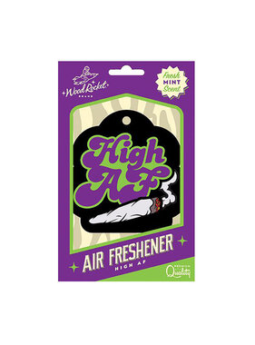 Wood Rocket Air Freshener: High AF (Mint Scent)