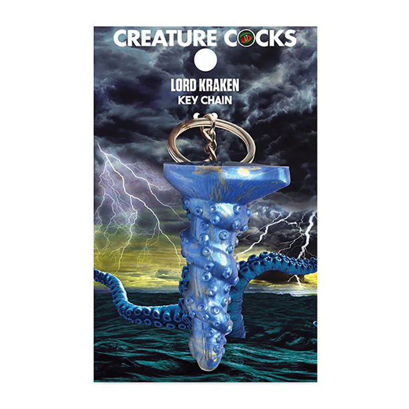 XR Brands Creature Cocks Silicone Key Chain: Lord Kraken