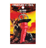 XR Brands Creature Cocks Silicone Key Chain: Hell-Hound