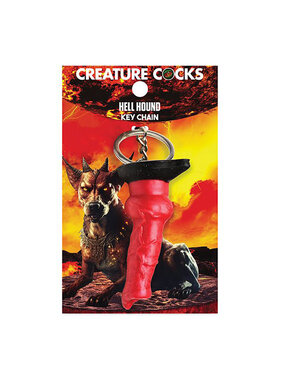 XR Brands Creature Cocks Silicone Keychain: Hell-Hound