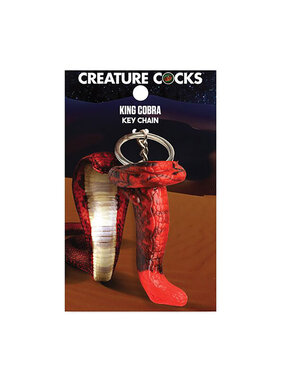 XR Brands Creature Cocks Silicone Keychain: King Cobra