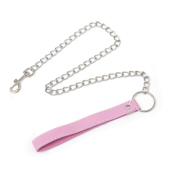 Premium Products Metal Chain Leash (Pink)