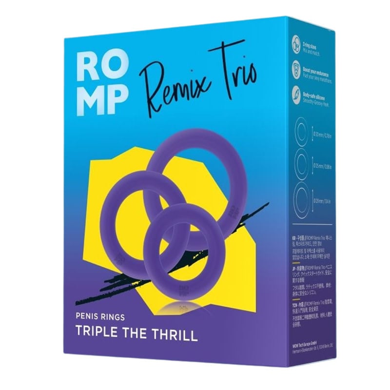 WOW Tech International Romp: Remix Trio Cock Rings