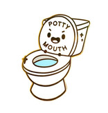 Premium Products Enamel Pins: Potty Mouth