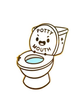 Premium Products Enamel Pins: Potty Mouth