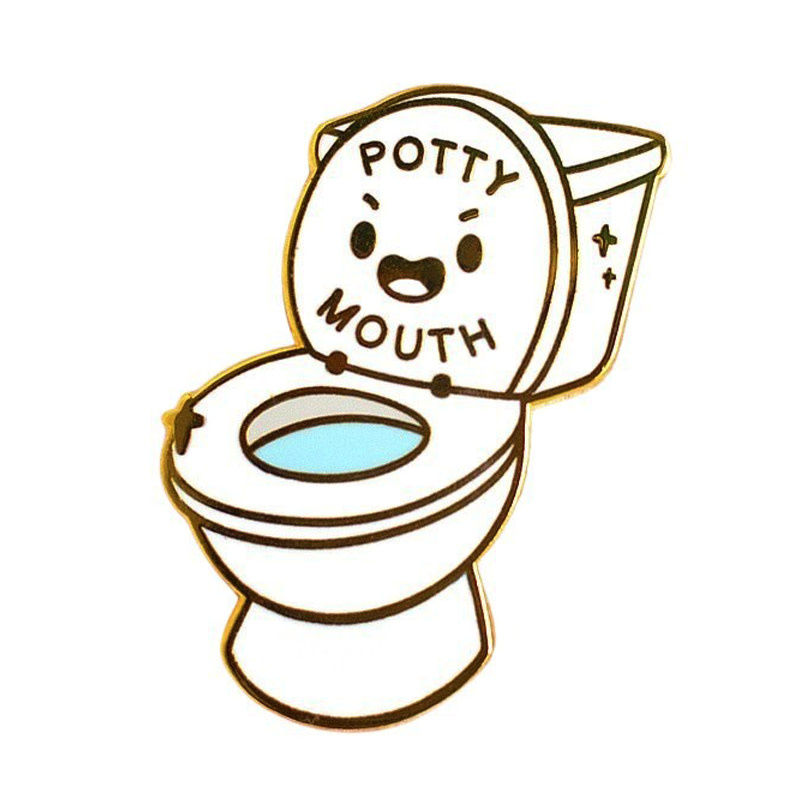 Premium Products Enamel Pins: Potty Mouth