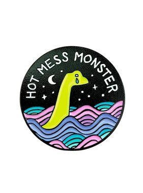 Premium Products Enamel Pins: Hot Mess Monster