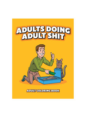 Wood Rocket Adult Colouring Book: Adults Doing Adult Shit