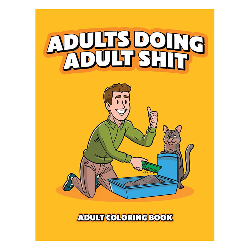 Wood Rocket Adult Colouring Book: Adults Doing Adult Shit