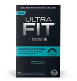Trojan Condoms Trojan UltraFit Sensitive Tip  Condoms 10 Pack
