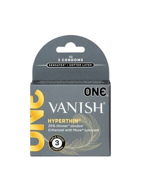 ONE Condoms ONE Vanish Hyperthin Condoms 3 Pack