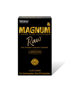 Trojan Condoms Trojan Magnum Raw Condoms 10 Pack