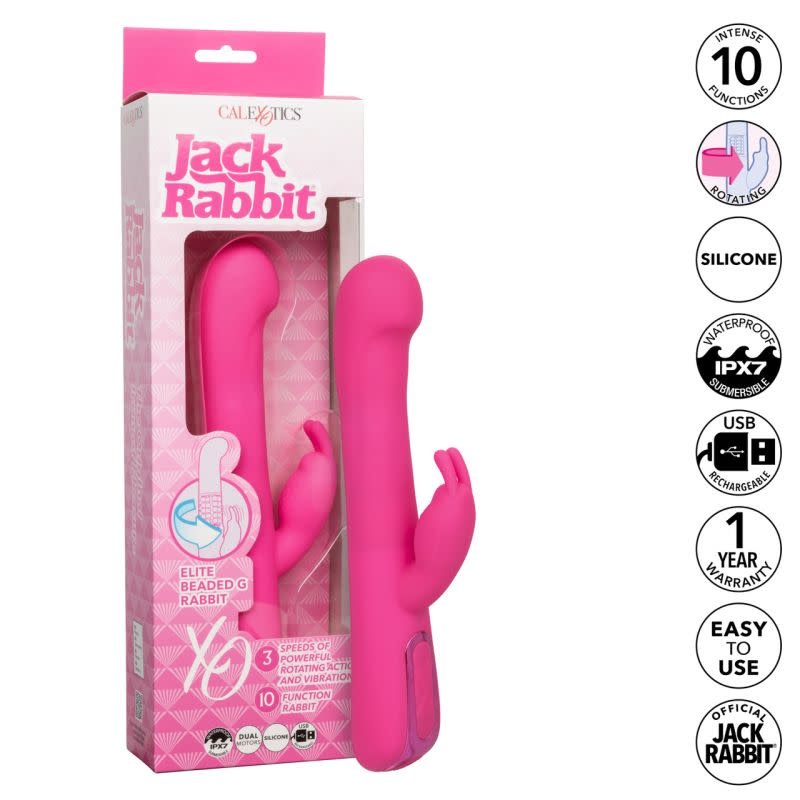 Cal Exotics Jack Rabbit Elite Beaded G Rabbit Vibrator