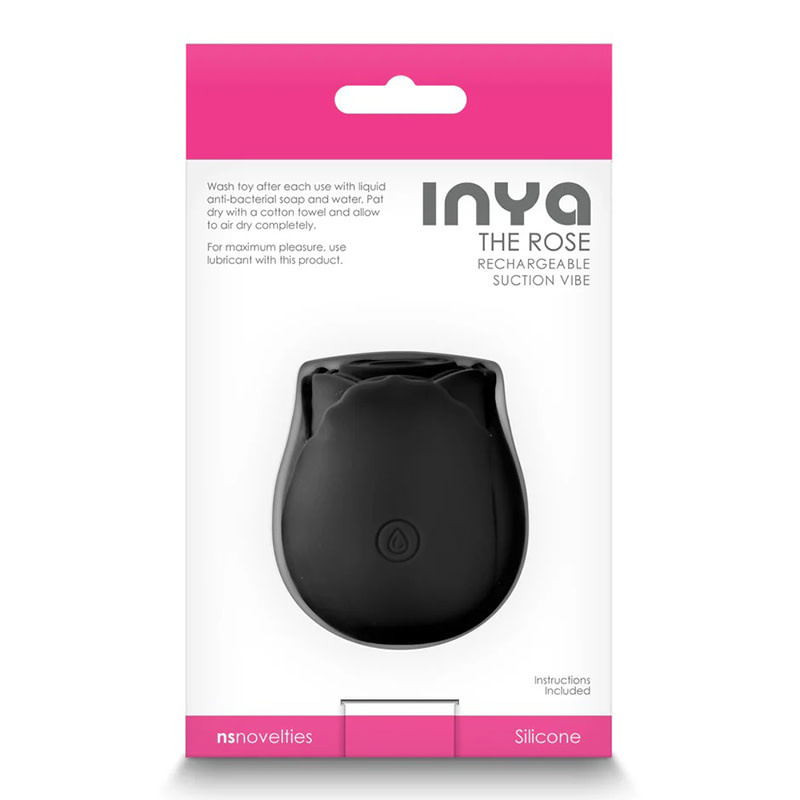 NS Novelties Inya: The Rose Air Pulse Toy (Black)