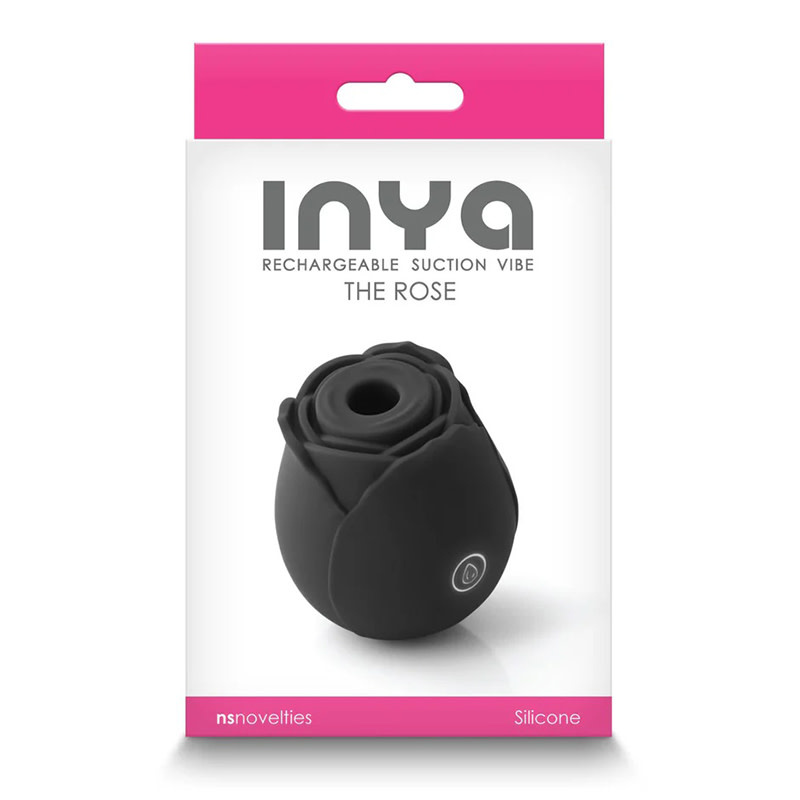 NS Novelties Inya: The Rose Air Pulse Toy (Black)