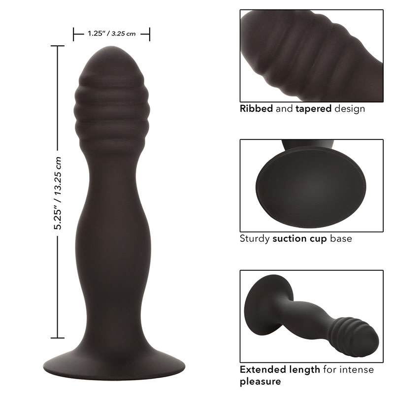 Cal Exotics Silicone Ribbed Anal Stud Probe