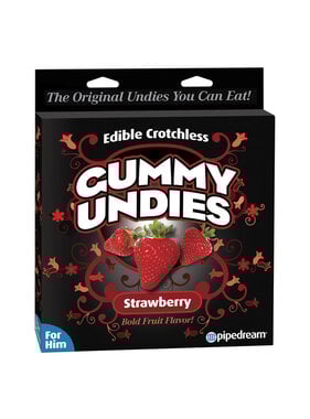 Pipedream Products Edible Crotchless Gummy Undies (Strawberry)