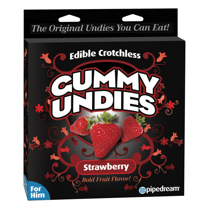 Pipedream Products Edible Crotchless Gummy Undies (Strawberry)