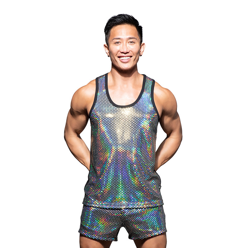 Andrew Christian Menswear Disco Mesh Tank