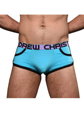 Andrew Christian Menswear ALMOST NAKED Retro Pocket Boxer (Aqua)