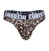 Andrew Christian Menswear Leopard Thong w/ Almost Naked