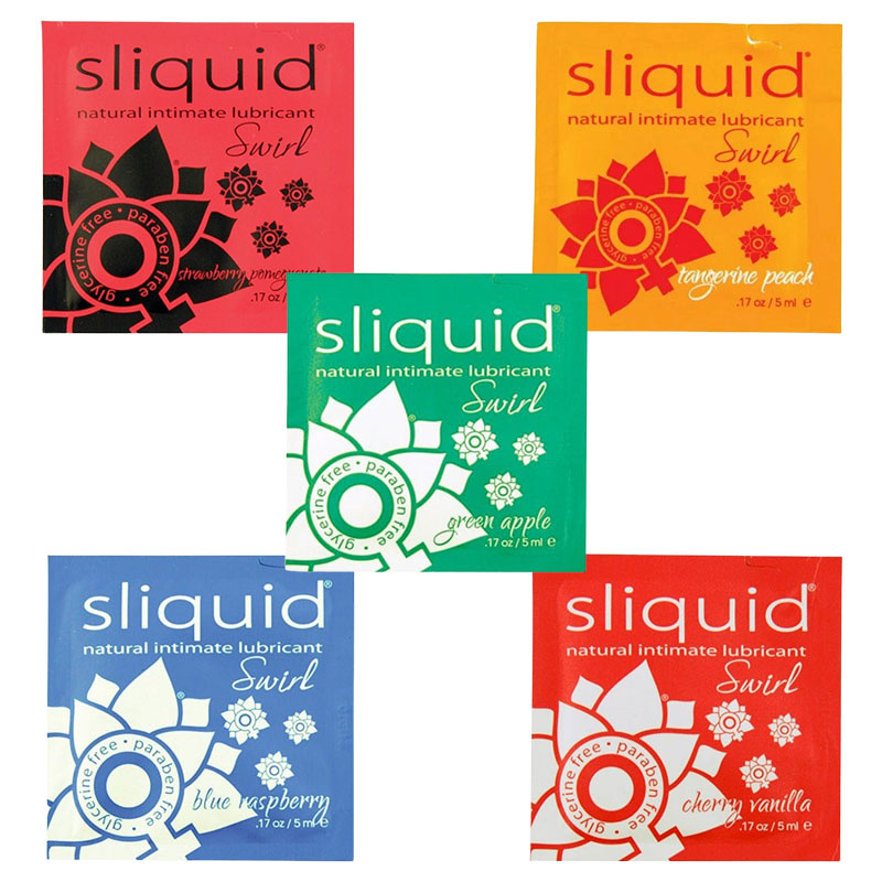 Sliquid Lubricants Sliquid Organics Swirl Flavoured Lubricant [Foil Pack] 0.17 oz /5 ml