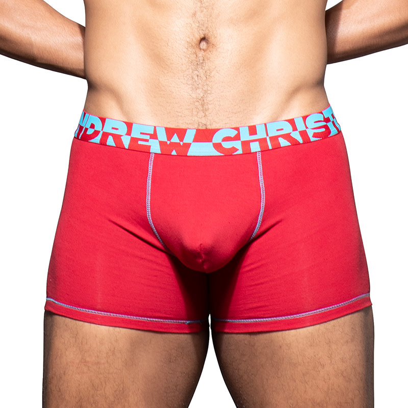 Andrew Christian Menswear ALMOST NAKED Hang-Free Boxer (Red)