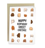 Sleazy Greetings Greeting Card: Sweet Cheeks