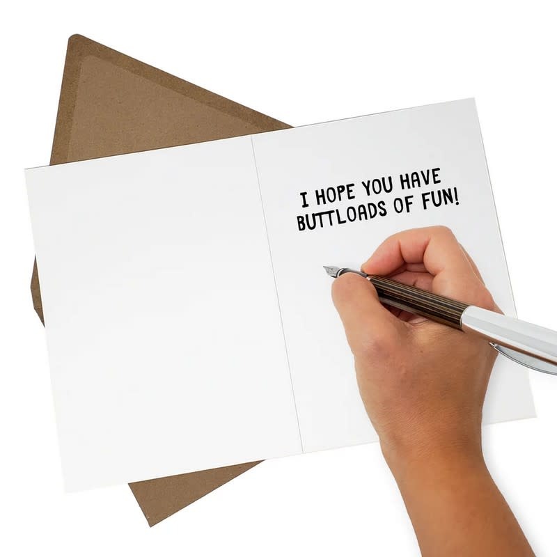 Sleazy Greetings Greeting Card: Sweet Cheeks