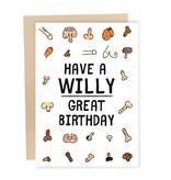 Sleazy Greetings Greeting Card: Have A Willy Great Birthday