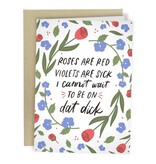 Sleazy Greetings Greeting Card: Be On Dat Dick