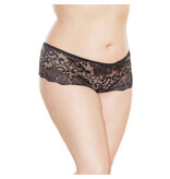 Coquette International Lingerie Lace Booty Shorts (Black)