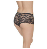 Coquette International Lingerie Lace Booty Shorts (Black)
