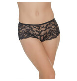 Coquette International Lingerie Lace Booty Shorts (Black)