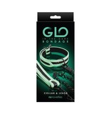 NS Novelties GLO Bondage Collar & Leash (Glow in the Dark)