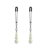 NS Novelties Bound G2 Glow in the Dark Nipple Clamps (Gunmetal)