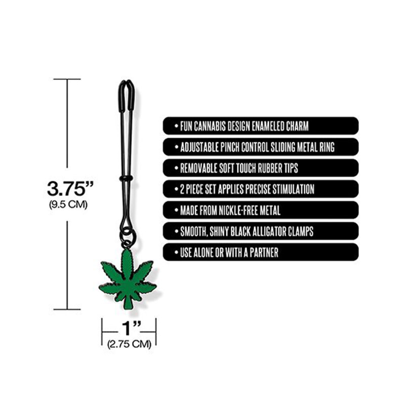 Global Novelties LLC Stoner Vibes: Glow in the Dark Tweezer Nipple Clamps