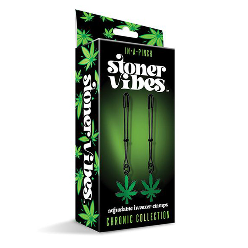 Global Novelties LLC Stoner Vibes: Glow in the Dark Tweezer Nipple Clamps