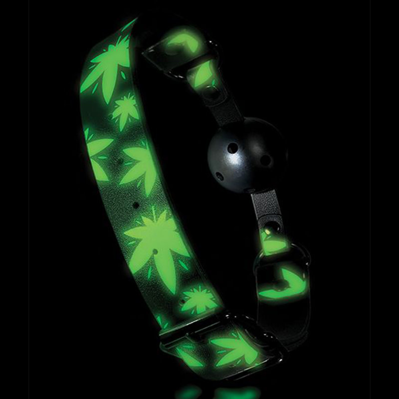 Global Novelties LLC Stoner Vibes: Glow in the Dark Breathable Ball Gag