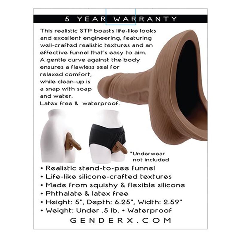 Evolved Toys Gender X Silicone Stand To Pee (Dark)