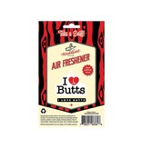 Wood Rocket Air Freshener: I Love Butts (Apple Scent)