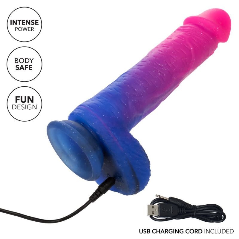 Cal Exotics Naughty Bits Ombré Hombre XL Vibrating Dildo
