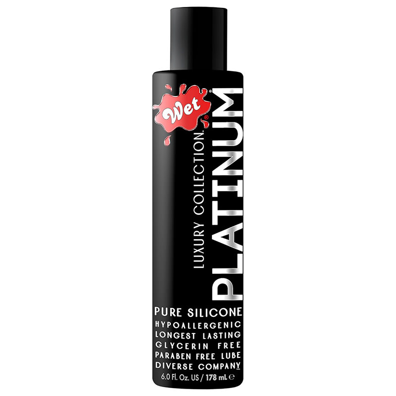 Wet Lubricants Wet Platinum Premium Silicone Lubricant 6 oz (178 ml)
