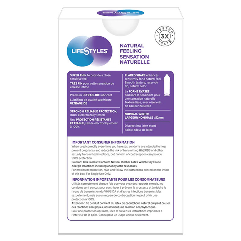 LifeStyles Condoms LifeStyles Natural Feeling Condoms 12 Pack