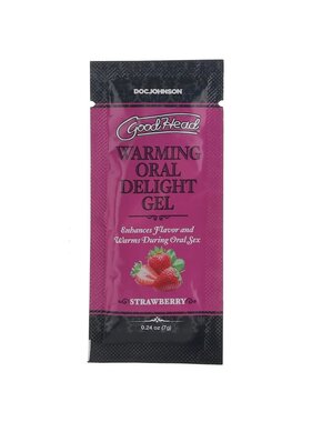 Doc Johnson Toys GoodHead Warming Oral Delight Gel Foil (Strawberry)