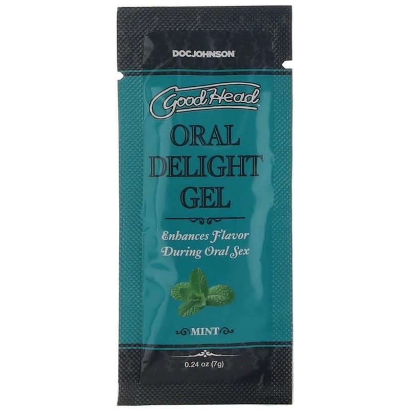Doc Johnson Toys GoodHead Oral Delight Gel Foil 0.24 oz (7 ml) Mint