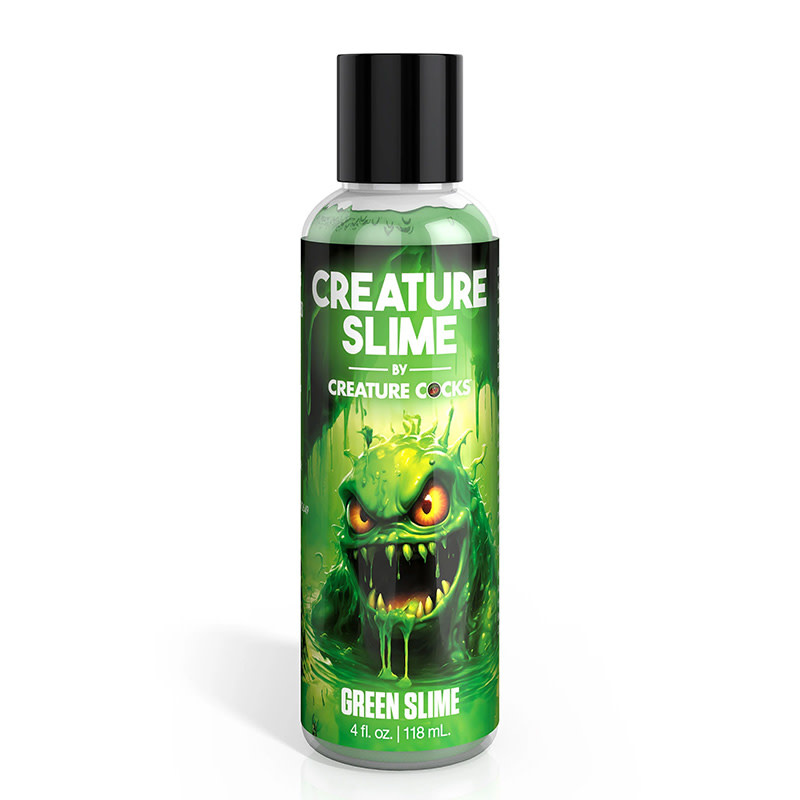 XR Brands Creature Slime Water-Based Green Slime Lubricant 4 oz (118 ml)