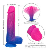 Cal Exotics Naughty Bits Ombré Hombre XL Vibrating Dildo
